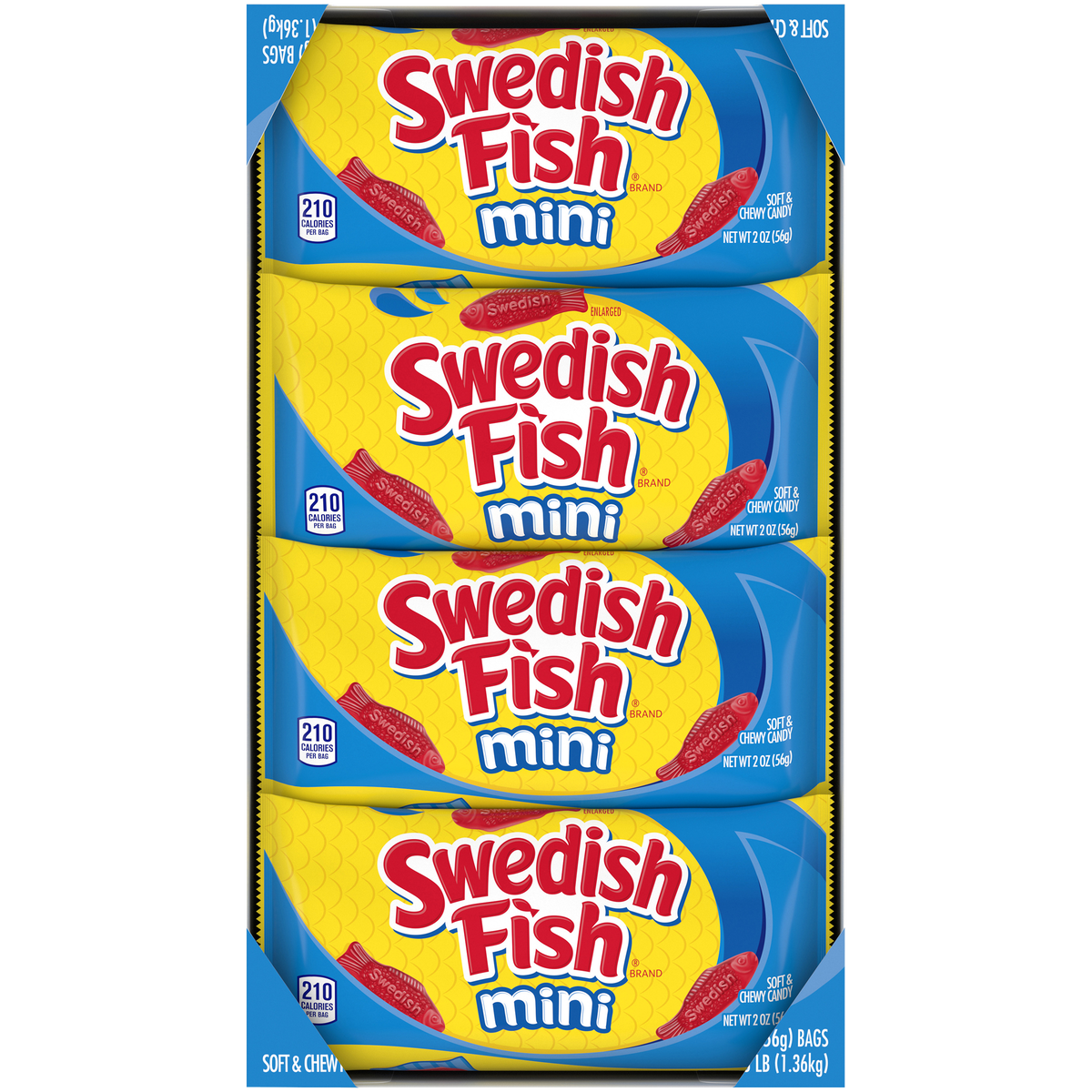 Swedish Fish Mini Soft and Chewy Candy, 2 oz, 24 ct