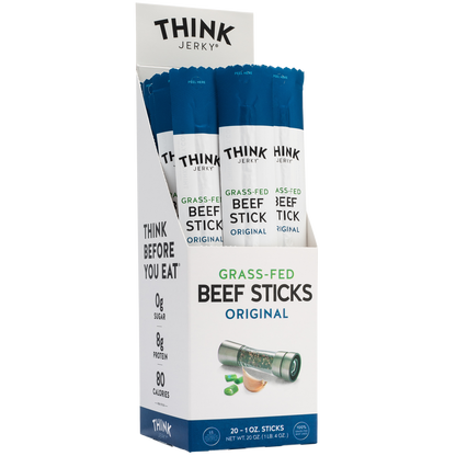 Think Jerky Grass-Fed Beef Sticks, Original, 1 oz, 20 ct