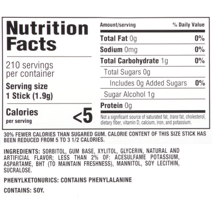 Trident Sugar Free Gum, Original, 14 Pieces, 15 ct