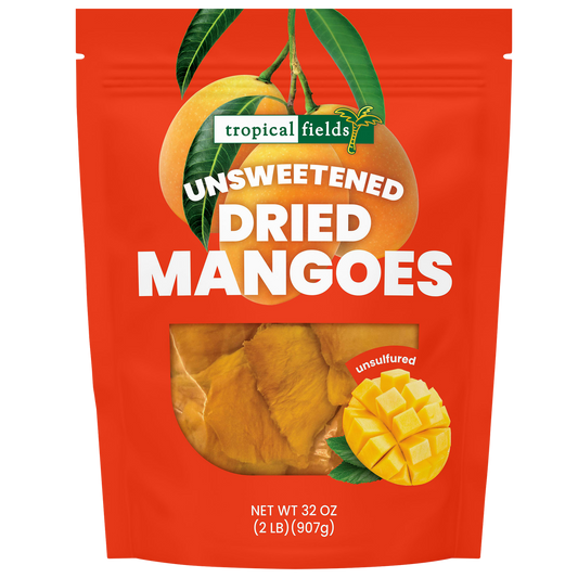 Tropical Fields Unsweetened Dried Mangoes, 32 oz