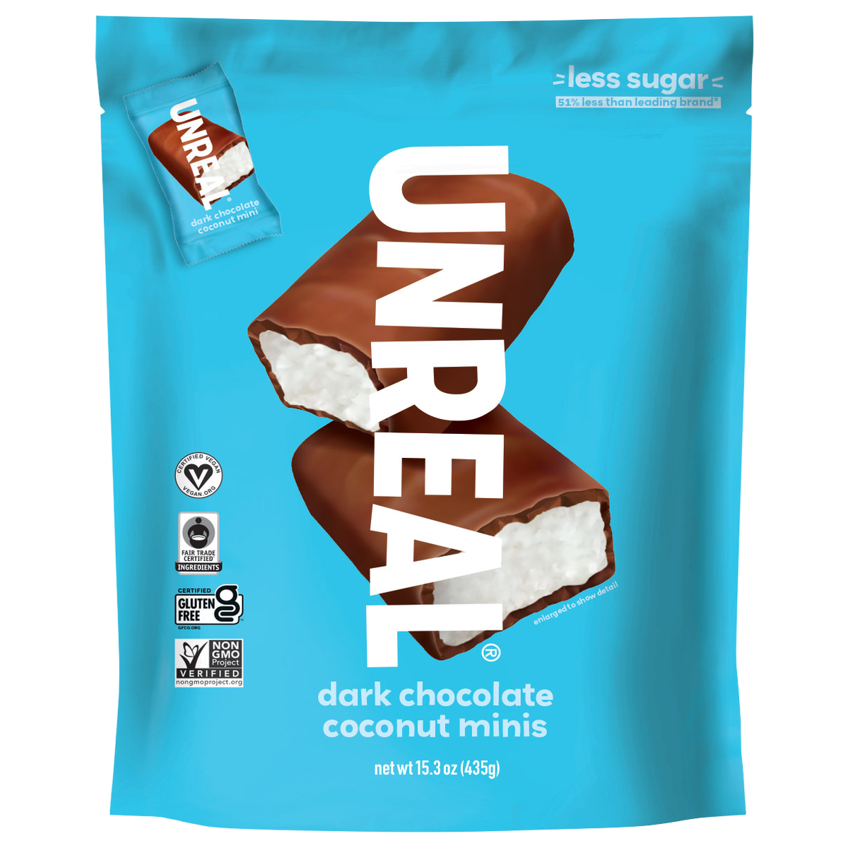 UNREAL Dark Chocolate Coconut Minis, 15.3 oz