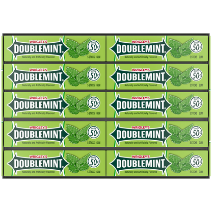 Wrigley's Doublemint Chewing Gum, Pre-priced, Original, 5 sticks, 40 ct