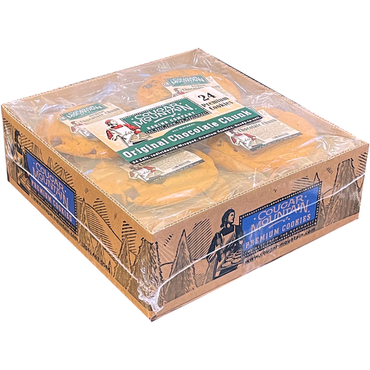 Cougar Mountain Gourmet Cookies, Original Chocolate Chunk, 3.5 oz, 24 ct