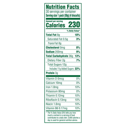 belVita Breakfast Biscuits, Blueberry, 1.76 oz, 30 ct