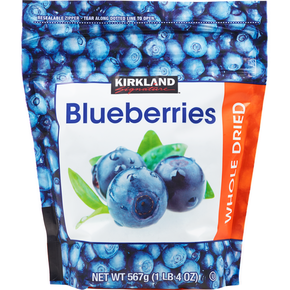 Kirkland Signature Whole Dried Blueberries, 20 oz