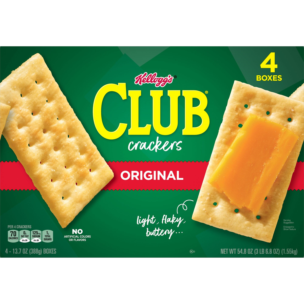 Kellogg's Club Crackers, Original, 13.7 oz, 4 ct