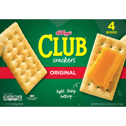 Kellogg's Club Crackers, Original, 13.7 oz, 4 ct