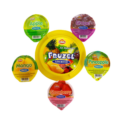 Neo USA Fruzel Natural Fruit Jelly, Assorted, 1.34 oz, 38 ct