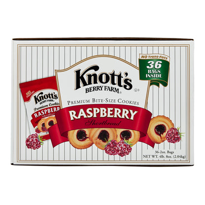 Knott's Berry Farm Premium Shortbread Cookies, Raspberry, 2 oz, 36 ct