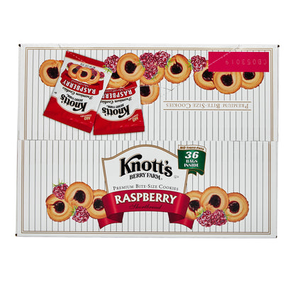 Knott's Berry Farm Premium Shortbread Cookies, Raspberry, 2 oz, 36 ct