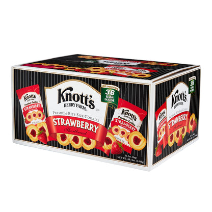 Knott's Berry Farm Premium Shortbread Cookies, Strawberry, 2 oz, 36 ct