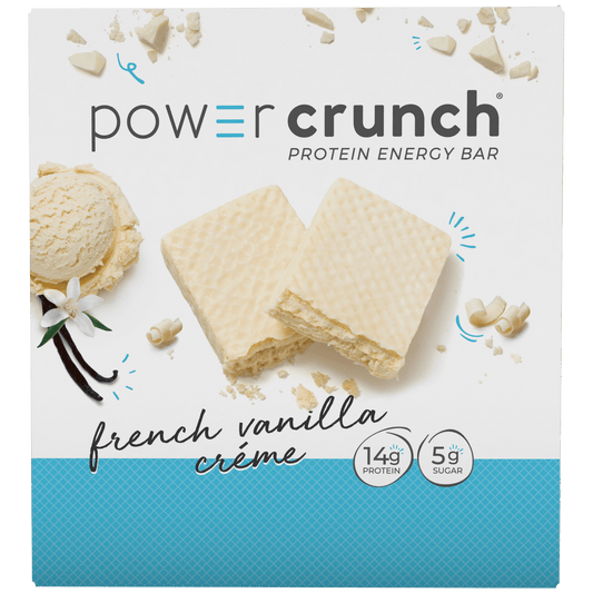 Power Crunch Protein Energy Bars, 14g Protein, French Vanilla, 1.4 oz, 12 ct