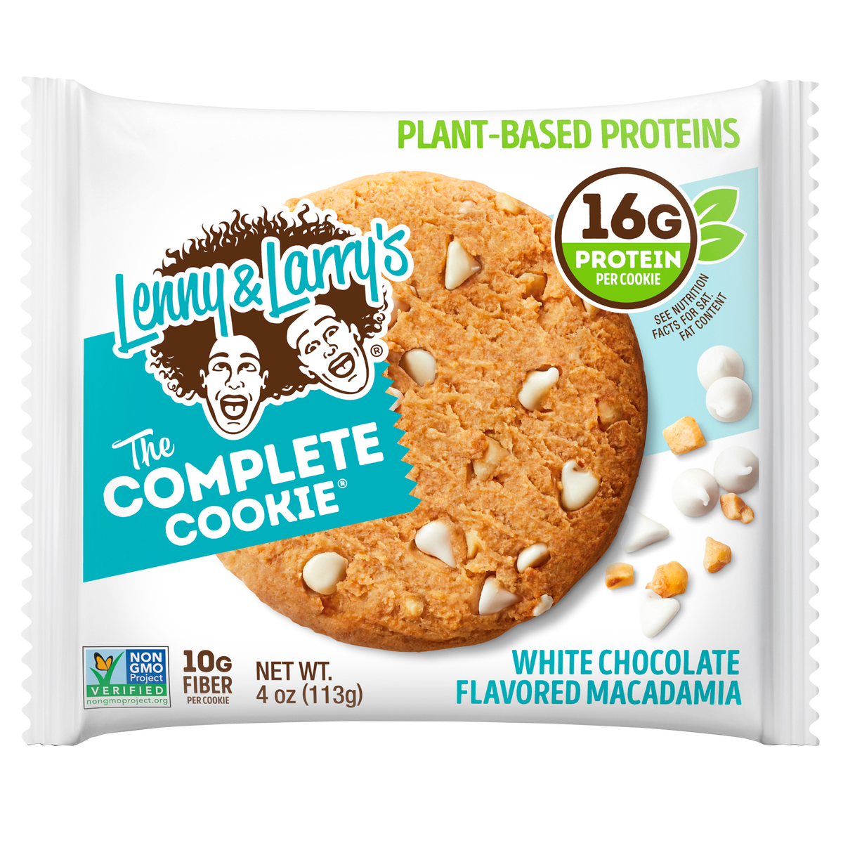 Lenny & Larry's The Complete Cookie, White Chocolate Flavored Macadamia, 4 oz, 12 ct