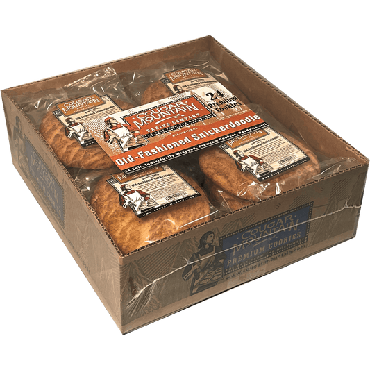Cougar Mountain Gourmet Cookies, Old-Fashioned Snickerdoodle, 3.5 oz, 24 ct