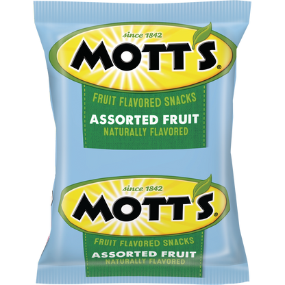 Mott's Fruit Flavored Snacks, Assorted Fruit, 0.8 oz, 90 ct