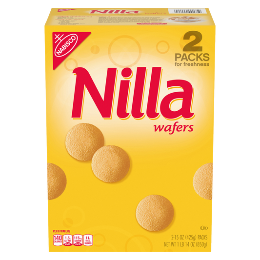 NILLA Wafers Cookies, Vanilla, 15 oz, 2 ct