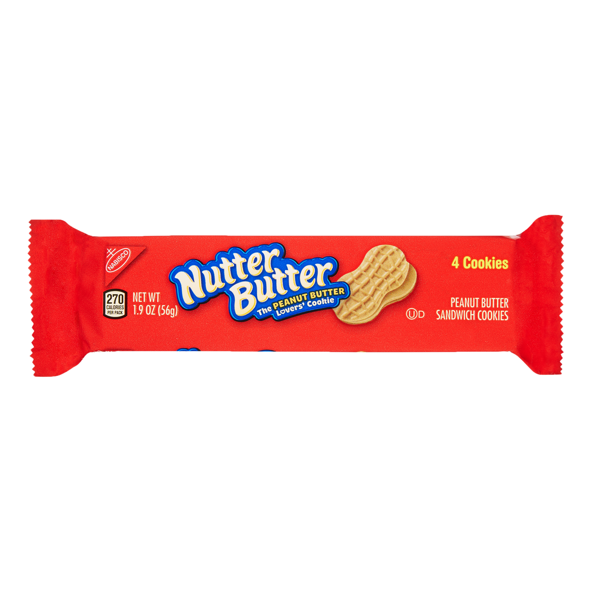 Nutter Butter Cookies, 1.9 oz, 24 ct