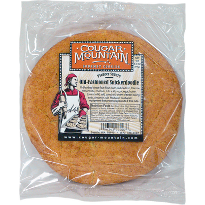 Cougar Mountain Gourmet Cookies, Old-Fashioned Snickerdoodle, 3.5 oz, 24 ct