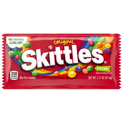 Skittles Original Chewy Candy, Full Size, 2.17 oz, 36 ct