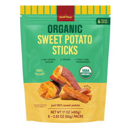 The Snak Yard Organic Sweet Potato Sticks, 2.82 oz, 6 ct