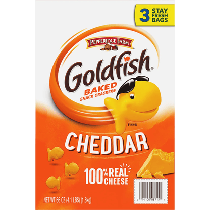 Goldfish Baked Snack Crackers, Cheddar, 66 oz